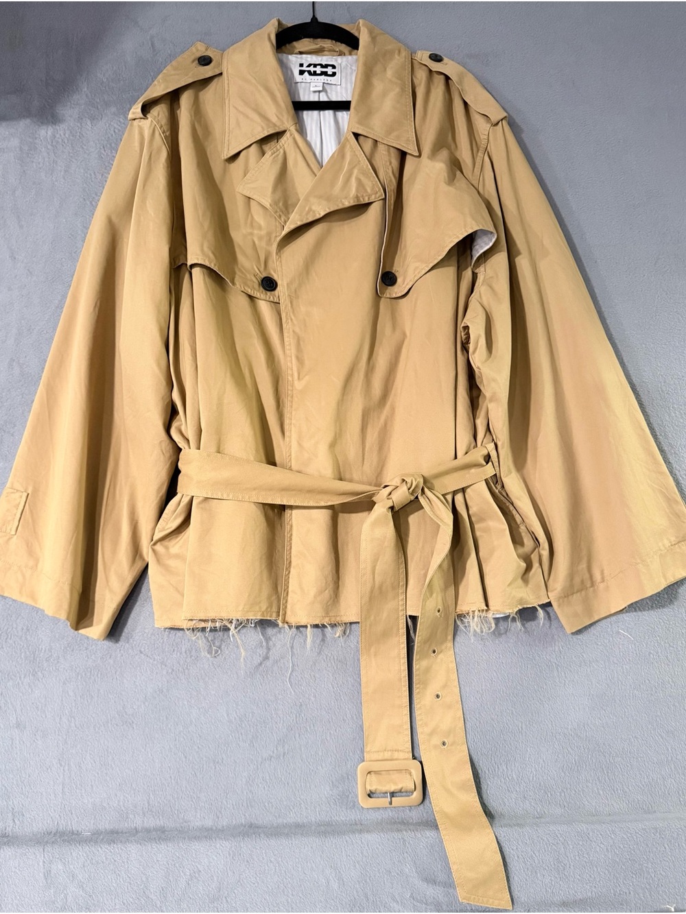 KBB by Kahlana - Women’s ‘The Belted Cropped Trench Jacket’ NWOT